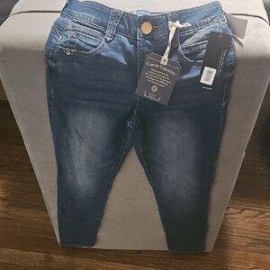 Democracy Dark Blue Ankle Crop Jeans